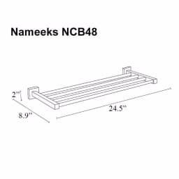 Nameeks General Hotel Wall Mounted Towel Train Rack, Chrome thumbnail 2