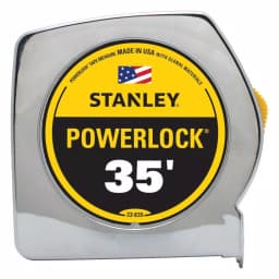 STANLEY PowerLock 35 ft. Tape Measure with Tru-Zero Hook thumbnail 1