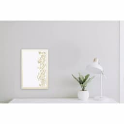 Petal Lane Home Gold Frame Magnetic Memo Board - When You Love Have Canvas Wall Decor thumbnail 2