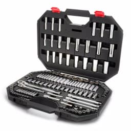 Husky 125-Piece Mechanics Tool Set with 144-Position 1/4 in. and 3/8 in. Drive Ratchets thumbnail 1