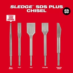 Milwaukee SLEDGE 10 in. SDS-Plus Bull Point Chisel for Concrete Demolition thumbnail 5