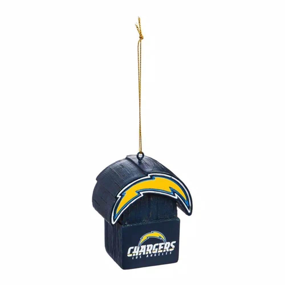 Team Sports America Los Angeles Chargers NFL Mascot Tiki Totem Christmas Ornament