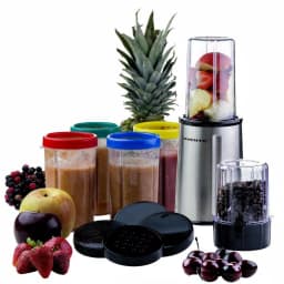 Ovente Flash Personal Blender, 240W Single Speed Compact Blender with 17-Piece Accessory Set thumbnail 2
