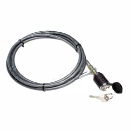 Advantage SportsRack 10 ft. Vinyl Coated Aircraft Cable Lock, Machined Steel, Chrome Plated thumbnail 1