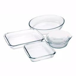 Marinex Celebrity 5-Piece Borosilicate Glass Bakeware Set thumbnail 1