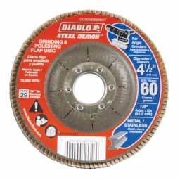 Diablo 4-1/2 in. 60-Grit Steel Demon Grinding and Polishing Flap Disc, Type 29 Conical thumbnail 1