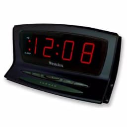 Westclox Instant-Set Digital LED Alarm Clock with Battery Backup, Black thumbnail 2