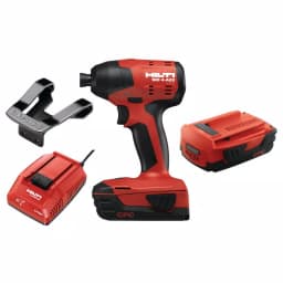 Hilti 22V Cordless Brushless 1/4 in. Hex Compact Impact Driver Kit with 2 Batteries and Charger thumbnail 1