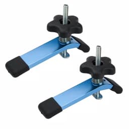 POWERTEC Universal T-Track Hold-Down Clamp Set, Anodized Aluminum, 2-Pack thumbnail 1