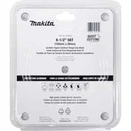 Makita 6-1/2 in. 56T Carbide Tipped Circular Saw Blade for Aluminum thumbnail 3