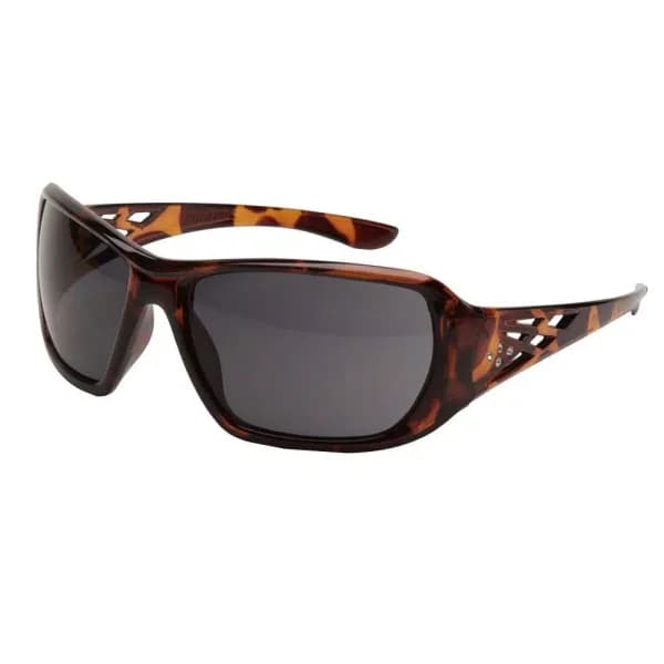 Girl Power At Work Rose Ladies Eye Protection Safety Glasses, Tortoise Shell Frame, Gray Lens