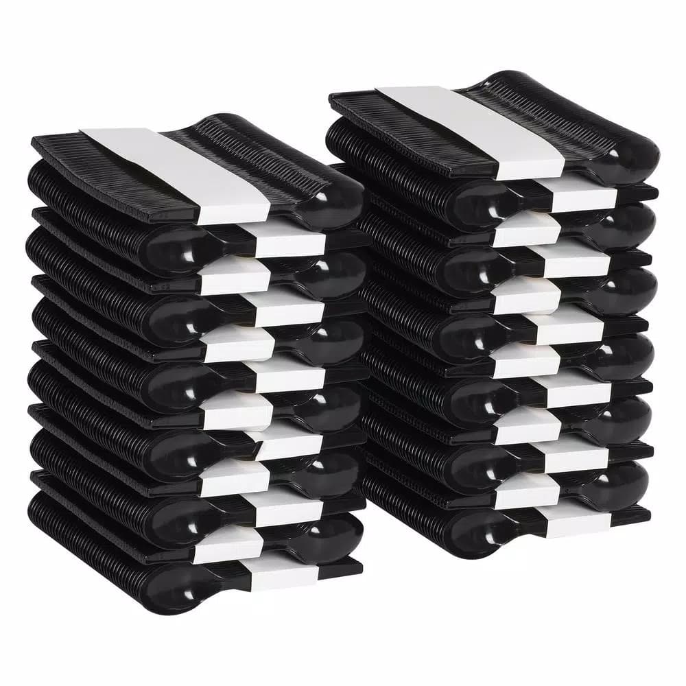 DIXIE SmartStock Black Plastic Spoon Refills, Mediumweight Polystyrene, 40 Count Pack