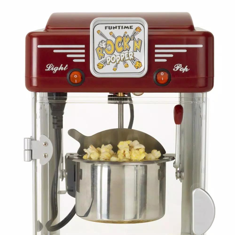 Funtime Rock'n Machine 2.5 oz. Red Countertop Hot Oil Popcorn Machine