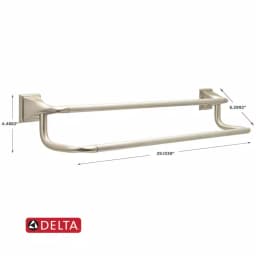 Delta Everly 24 in. Double Towel Bar in SpotShield Brushed Nickel thumbnail 5