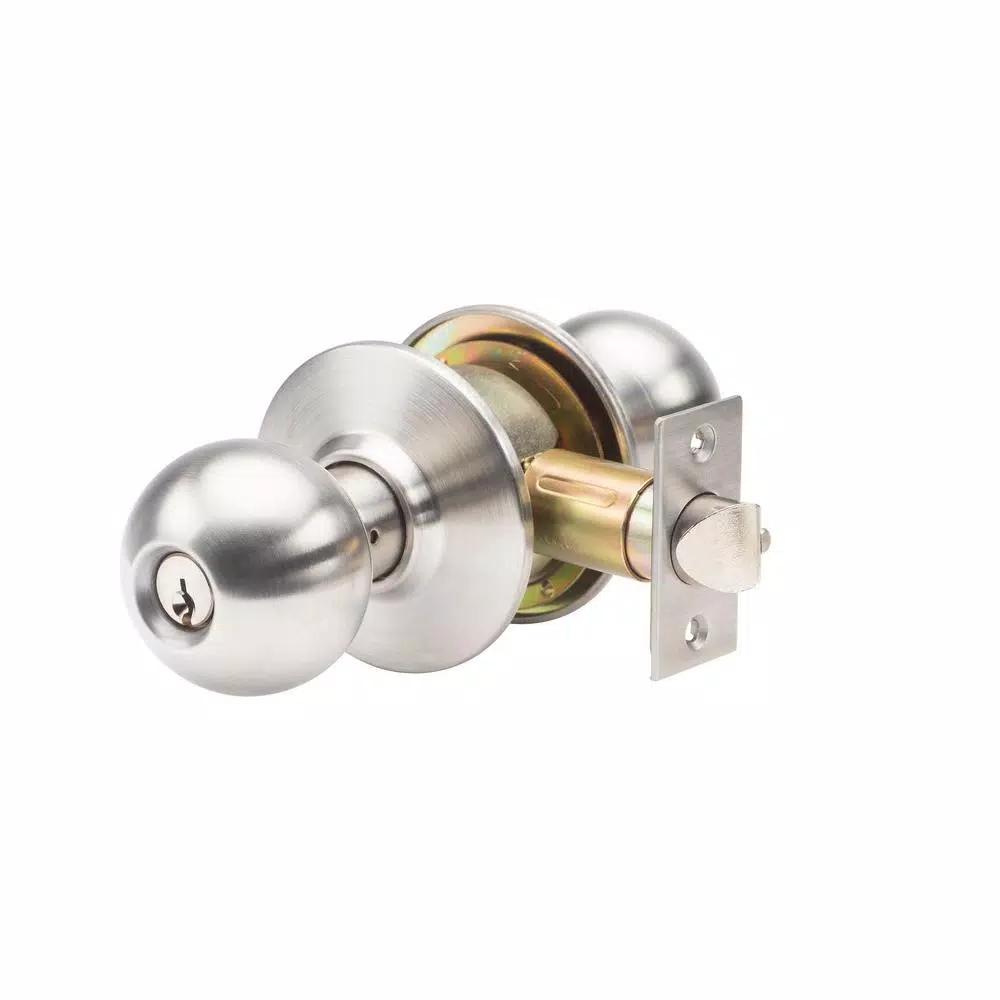 Taco Trans Atlantic SVB Series Grade 2 Satin Stainless Steel Storeroom Function Commercial Knob