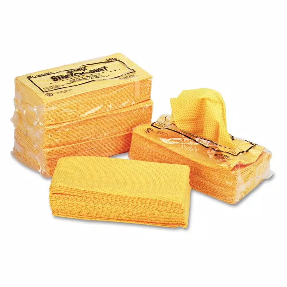 Chix Orange and Yellow Stretchable Cloth Dusters, 23.25 x 24 in., 20-Count (5-Pack)
