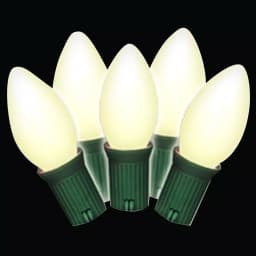 Brite Star 25-Light Frosted White C7 Old Fashioned Incandescent String Lights (Set of 2) thumbnail 1