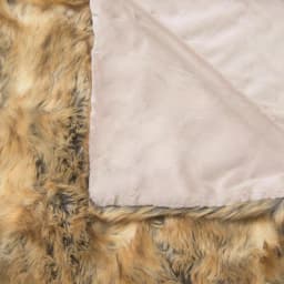 Best Home Fashion Amber Fox Faux Fur Throw Blanket, 58 in. x 60 in. thumbnail 5