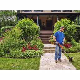 BLACK+DECKER 20V MAX 12 in. Cordless 2-in-1 String Trimmer and Edger with 3.0 Ah Battery and Charger thumbnail 2