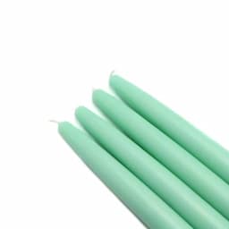 Zest Candle 6 in. Aqua Taper Candles, Unscented Paraffin, 12-Set thumbnail 1
