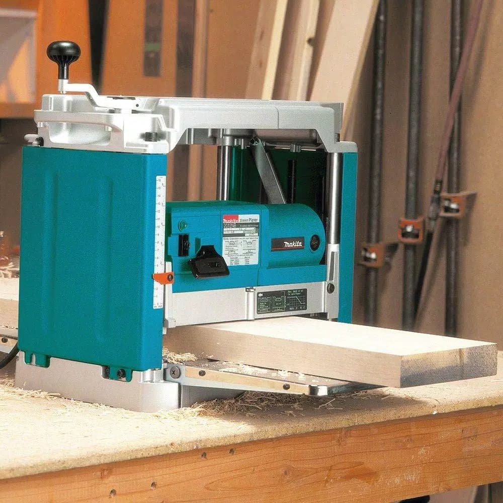 Makita 12 in. Corded Compact Portable Planer, 15 Amp, with Interna-Lok Head Clamp