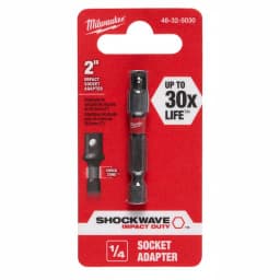 Milwaukee SHOCKWAVE 1/4 in. Impact Duty Socket Adapter, Hex Shank thumbnail 3