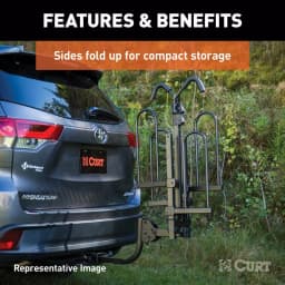 CURT 4-Bike Tray-Style Hitch-Mounted Bike Rack, 2 in. Receiver thumbnail 6
