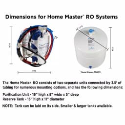 Home Master Undersink Reverse Osmosis Water Filtration System, 5-Stage Purification thumbnail 7