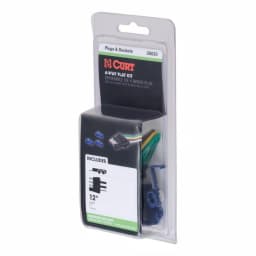 CURT 4-Way Flat Trailer Connector Plug with 12" Wires and Hardware thumbnail 3