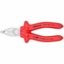 KNIPEX 7-1/4 in. Insulated Combination Pliers with Chrome Finish thumbnail 1