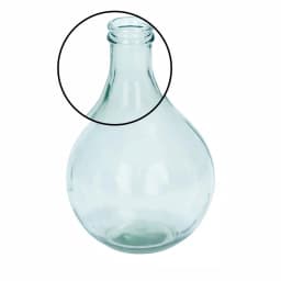 LITTON LANE 17 in. Clear Glass Decorative Cylinder Spouted Vase thumbnail 3