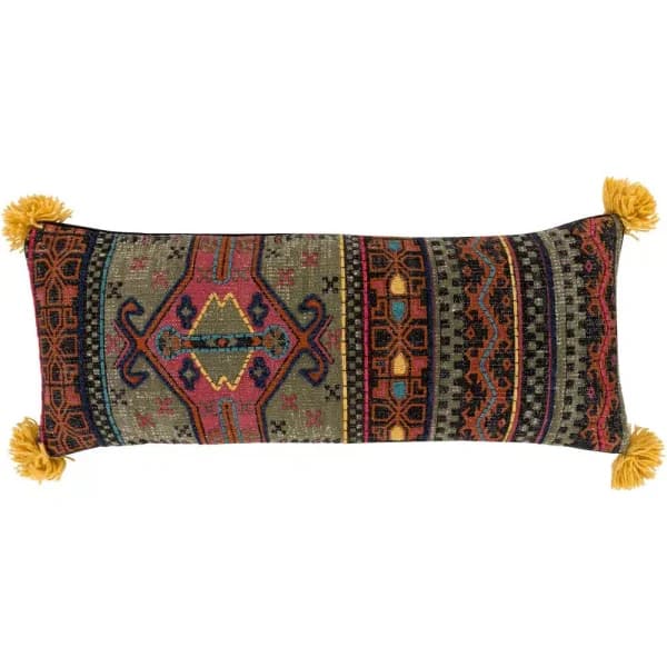Artistic Weavers Tatius Green Graphic 12 in. x 12 in. Cotton Throw Pillow