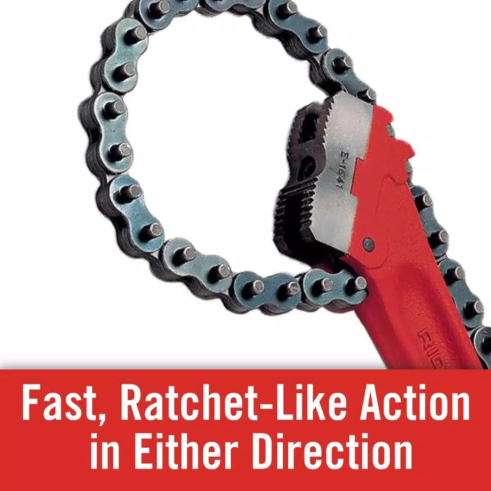 RIDGID C-24 Heavy-Duty Chain Wrench, 3 in. Rated Capacity