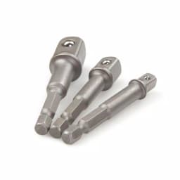 TEKTON 3-Piece Power Socket Adapter Set, 1/4 in. Hex Shank to 1/4 in., 3/8 in., and 1/2 in. Drive thumbnail 6