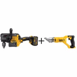 DEWALT FLEXVOLT 60V MAX Brushless 1/2 in. Stud & Joist Drill Kit with (2) 6.0 Ah Batteries & Bonus Swivel Head Shear thumbnail 1