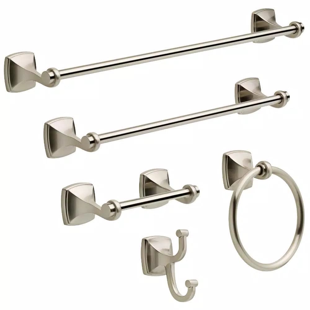 Delta Amaya Brushed Nickel Towel Ring with SpotShield Technology