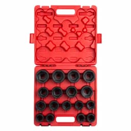 SUNEX TOOLS Sunex 4684 3/4 in. Drive Metric Heavy Duty Impact Socket Set, 17-Piece thumbnail 1