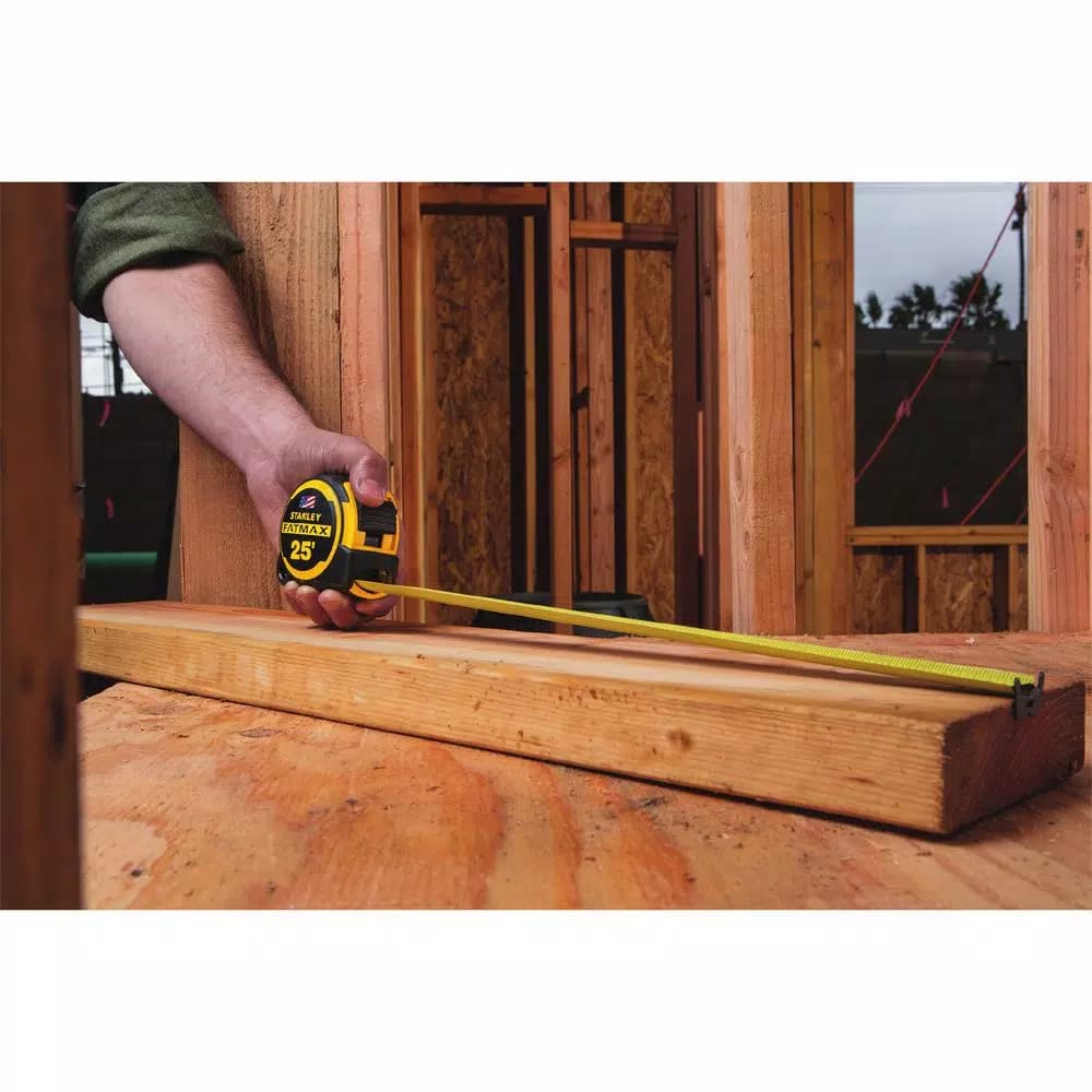 STANLEY FATMAX 25 ft. Tape Measure with MAXSHIELD Coating and Twin-Core Ergonomic Design