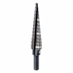 Milwaukee Black Oxide Step Drill Bit, 1/8 in. to 1/2 in., 3-Flat Secure-Grip Shank thumbnail 1