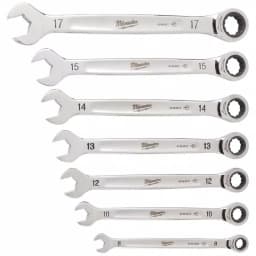 Milwaukee 7-Piece Metric Ratcheting Combination Wrench Set thumbnail 1