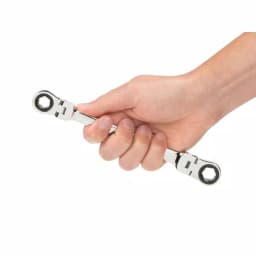TEKTON 7/16 in. x 1/2 in. Flex-Head Ratcheting Box End Wrench thumbnail 8