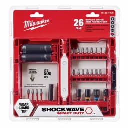 Milwaukee Shockwave Impact Duty Drill and Drive Set, 26-Piece thumbnail 3
