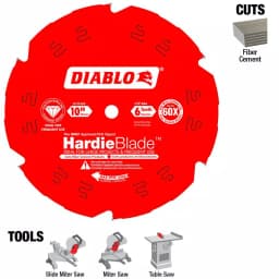 Diablo 10 in. PCD Tipped Fiber Cement Saw Blade for James Hardie thumbnail 6