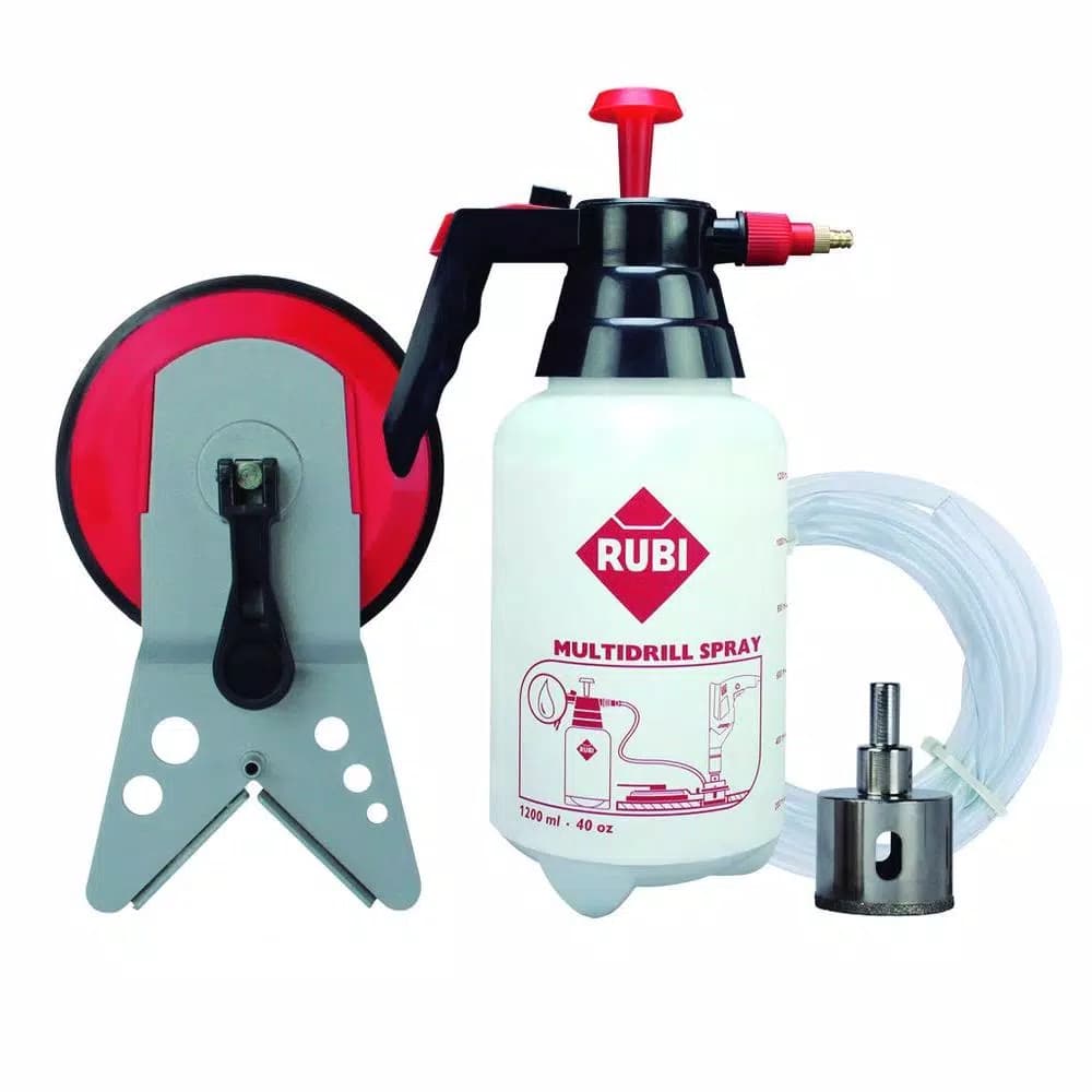 Rubi 1-3/8 in. Diamond Drill Bit Kit with Adjustable Guide and Water Tank