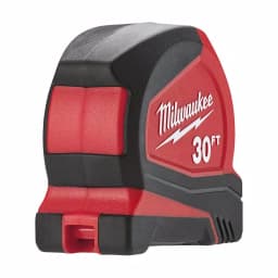 Milwaukee 30 ft. Compact Tape Measure with 12 ft. Reach and Nylon Blade Protection thumbnail 5