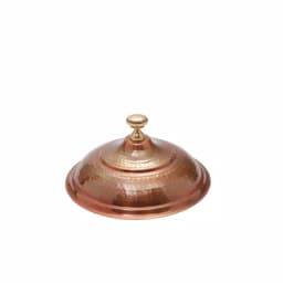 Old Dutch 1 Qt. Round Antique Copper Chafing Dish with Black Iron Stand thumbnail 2