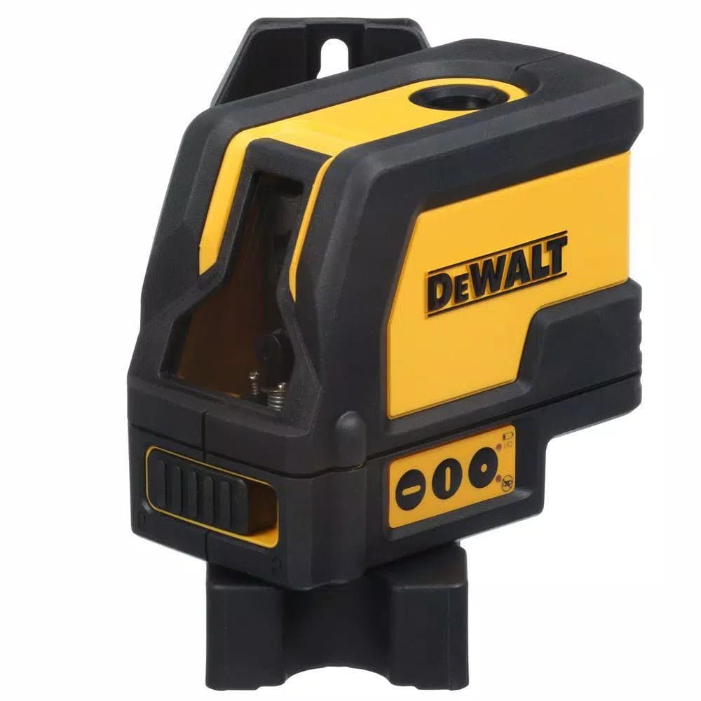 DEWALT Red Self-Leveling Cross-Line and Plumb Spot Laser Level with Case