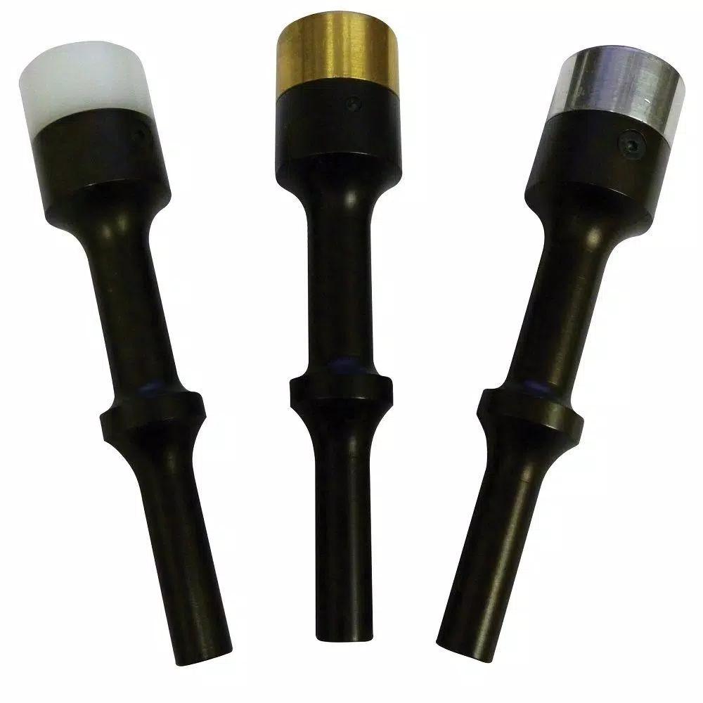 VIM Tools 3-Piece Non-Sparking Soft Tip Hammer Set - Aluminum, Brass, and Nylon