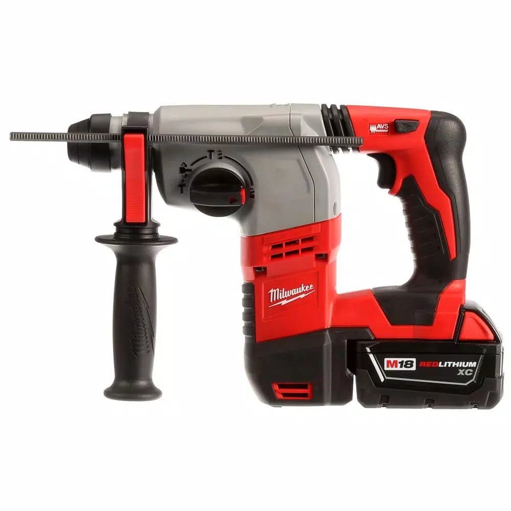 Milwaukee M18 18V SDS-Plus Cordless Rotary Hammer Kit with (2) 3.0Ah Batteries, Charger, and Hard Case