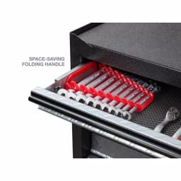 TEKTON 5 in. 9-Tool Store-and-Go Wrench Rack Keeper, Red thumbnail 8